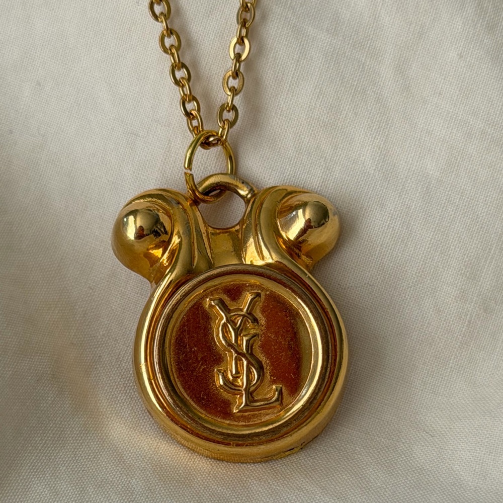 Yves Saint Laurent Luxurious Gold Necklace - Picture 7 of 15